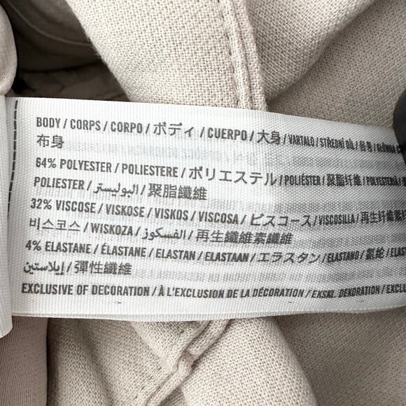 Abercrombie & Fitch Sloane Tailored Wide Leg Pants Trousers |Light Taupe| SZ XXS - Picture 9 of 10